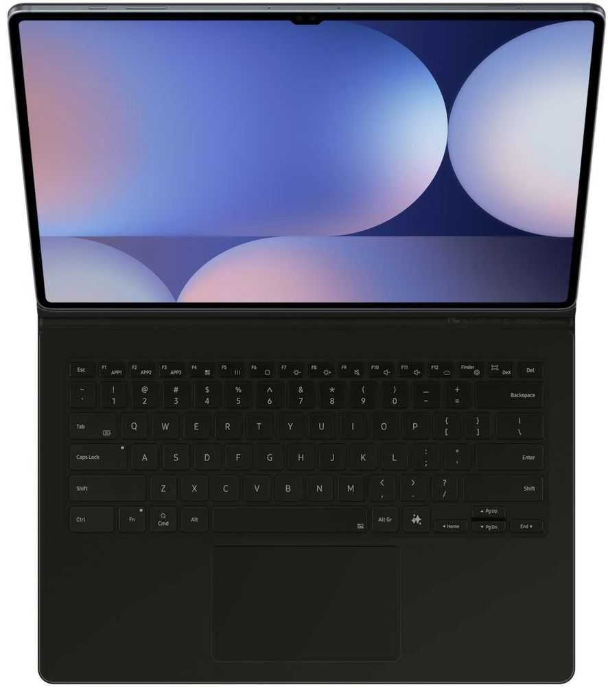 Samsung EF-DX925 QWERTZ Vokiškas Pogo Pin Juodas