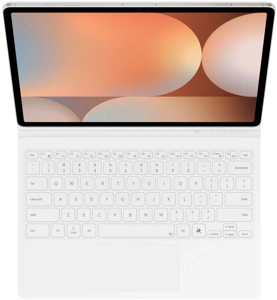 Dėklas Samsung Galaxy Tab S10+/S9+/S9 FE+, Baltos spalvos