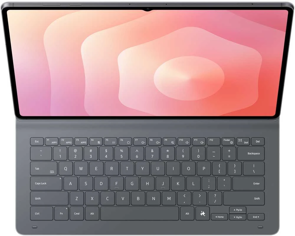 Samsung Dėklas su klaviatūra Book Cover Slim do Galaxy Tab S11 Ultra Juodas