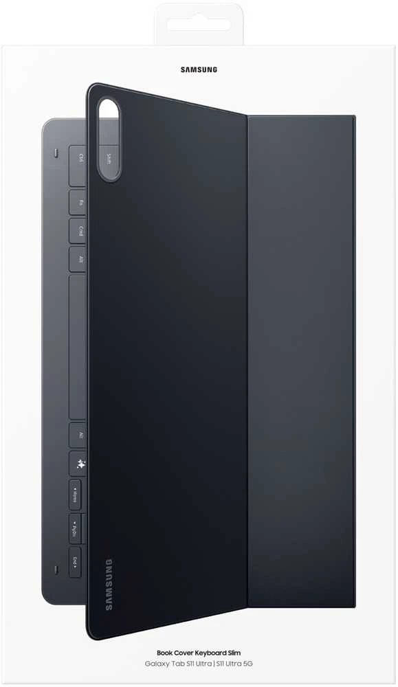 Samsung Dėklas su klaviatūra Book Cover Slim do Galaxy Tab S11 Ultra Juodas