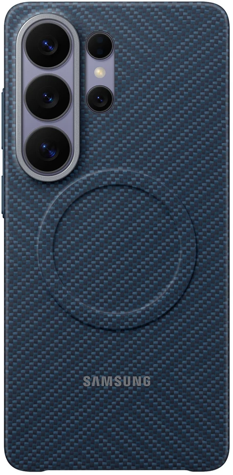 KS948SC anglies pluošto magnetinis dėklas „Samsung Galaxy S26 Ultra“, Mėlyna violetinė