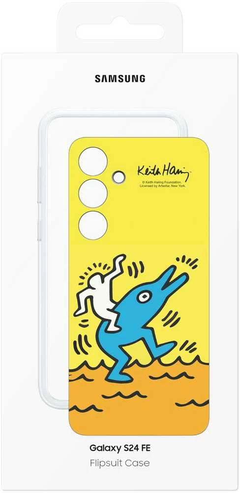 112803 Samsung Galaxy S24 FE FlipSuit (EF-MS721CYEGWW) dėklas telefonui geltonos spalvos
