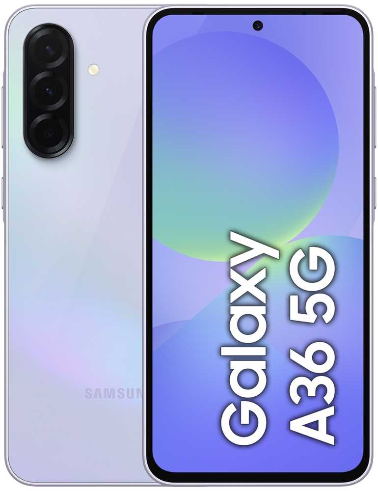 Mobilusis telefonas Samsung Galaxy A36 5G, 128GB violetinė