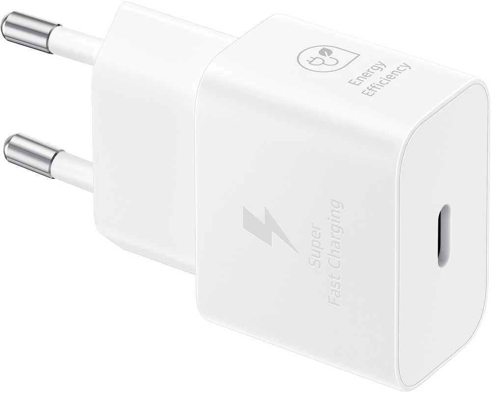 „Samsung Galaxy“ maitinimo adapteris USB C tipo, 25 W, 1 m, baltas