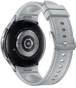 Išmanusis laikrodis Samsung Galaxy Watch 6 Classic LTE, 47 mm, Sidabro spalvos korpusas su baltos spalvos dirželiu