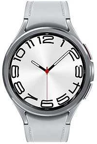 Išmanusis laikrodis Samsung Galaxy Watch 6 Classic LTE, 47 mm, Sidabro spalvos korpusas su baltos spalvos dirželiu