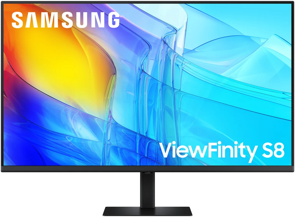Monitorius - Samsung ViewFinity S8 37-Colių 4K UHD 100% sRGB Plokščias Ekranas Monitorius Juodas