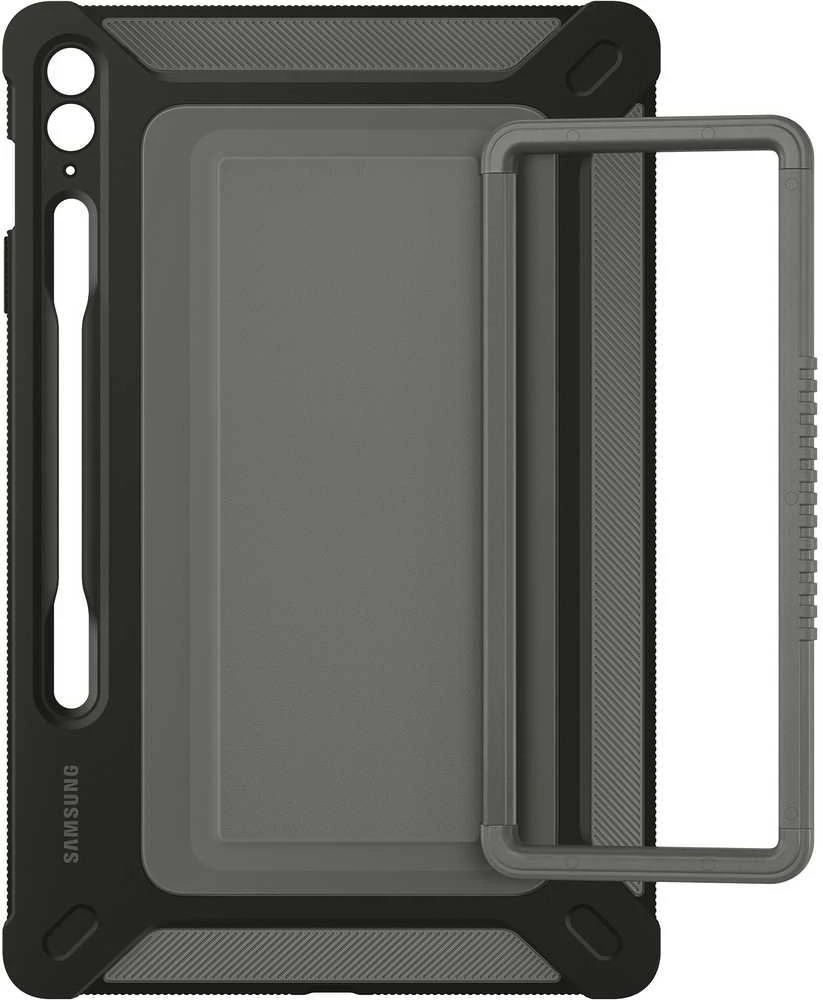 112803 Dėklas Samsung EF-RX610CBEGWW Tab S9 FE+ juodos spalvos apsauginis dėklas