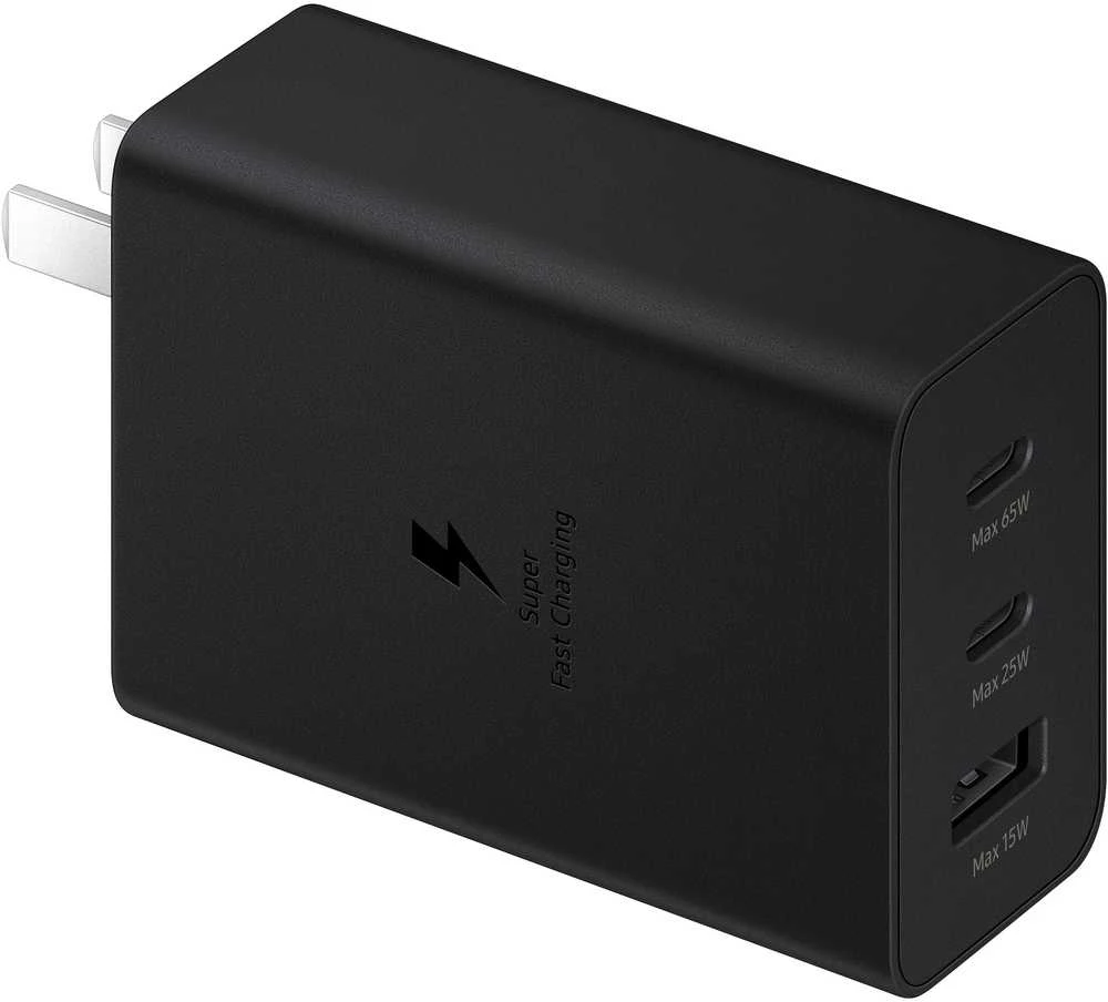 Samsung Power Adapteris Trio 65W įkroviklis be Datenkabel USB Type-C juodas