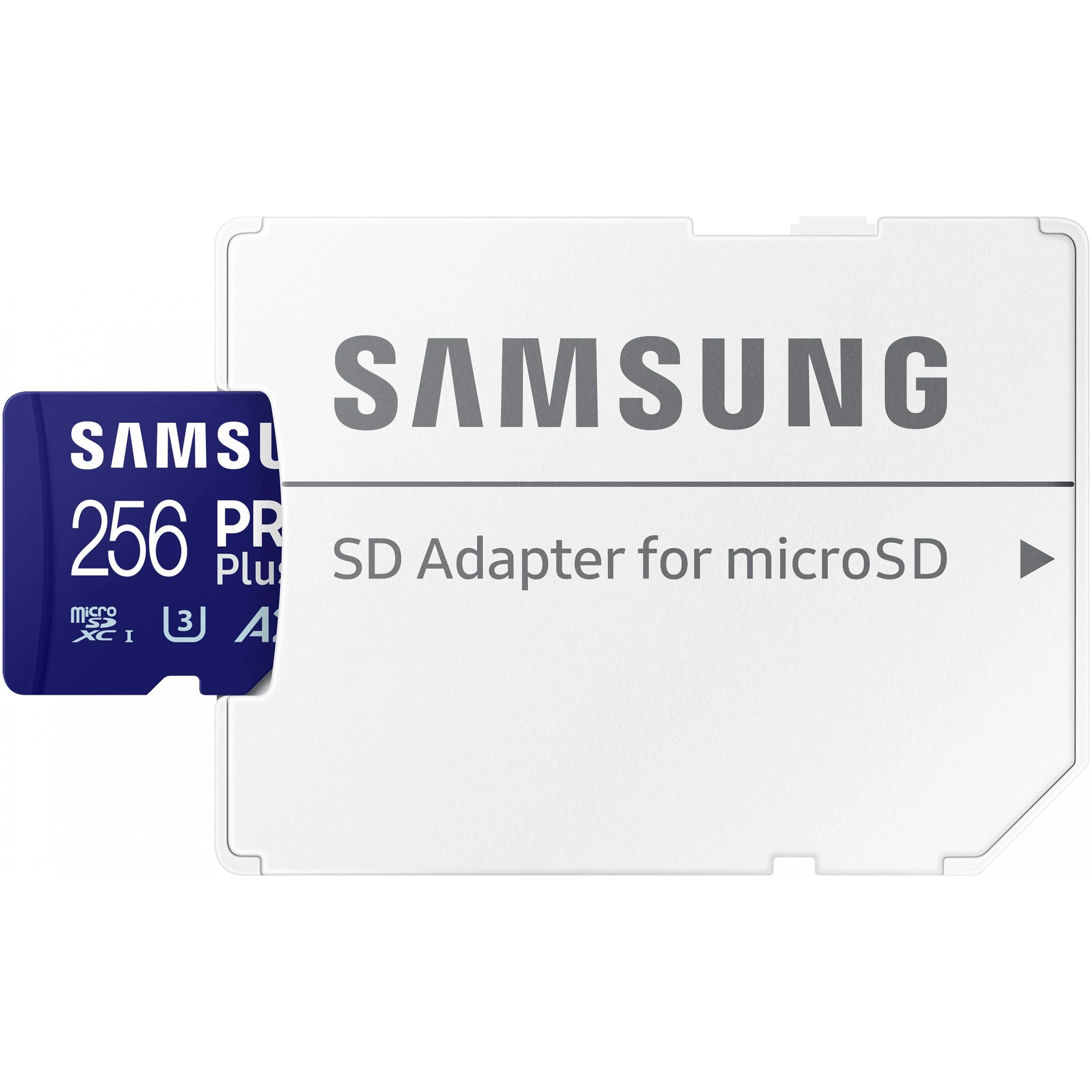 Atminties kortelė Samsung | Micro SD Card | Pro Plus | 256 GB | Micro SDXC | Flash atminties klasė 10