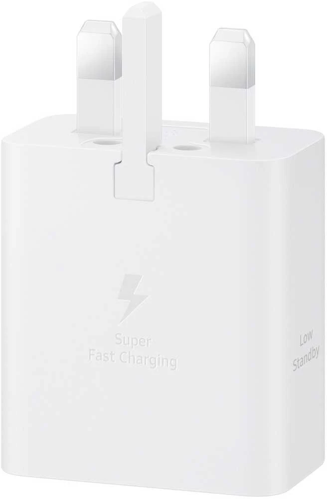 112803 Samsung T4511 PD 45W laidinis įkroviklis su USB-C/USB-C 5A kabeliu baltos spalvos