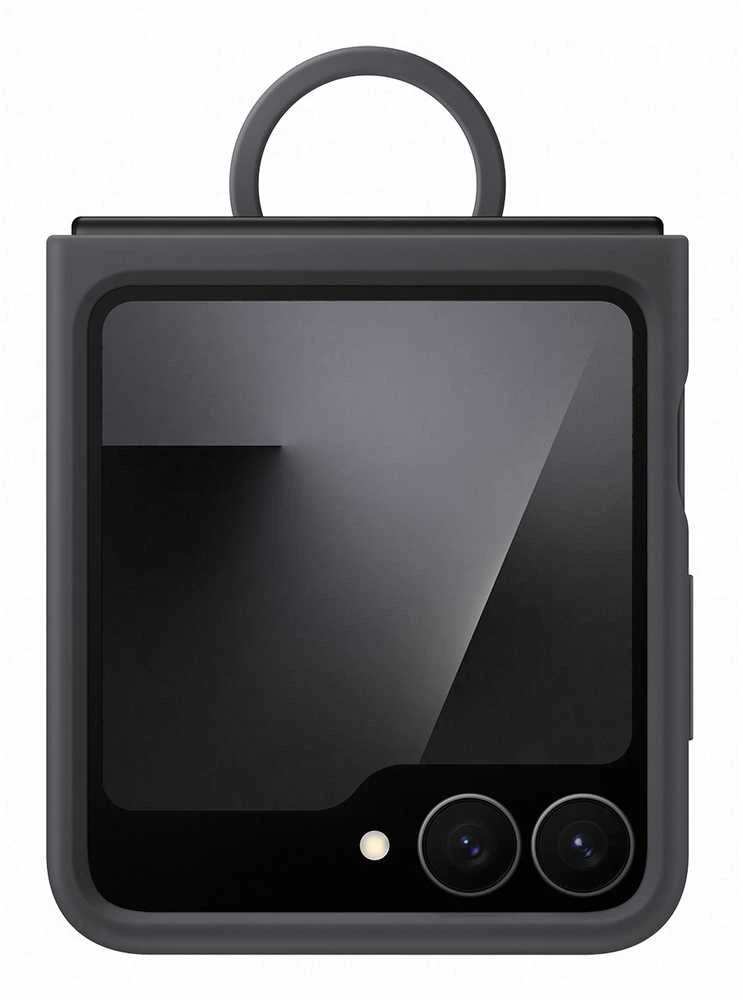 PF741TBEGWW Silikoninis dėklas Samsung Galaxy Flip7 FE, Juodas
