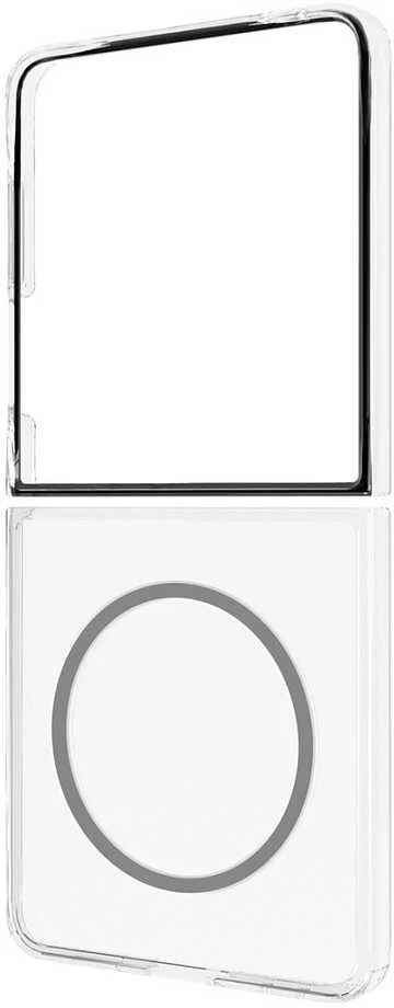 FFF766YCATW skaidrus magnetinis dėklas „Samsung Galaxy Flip7“, permatomas