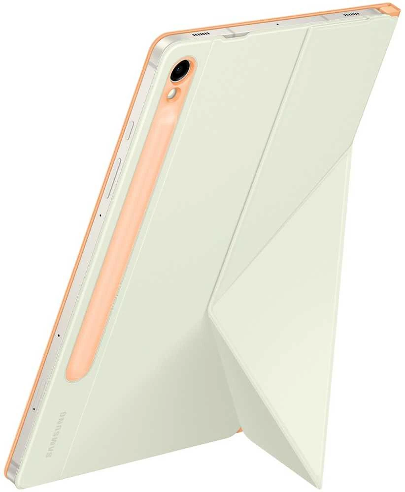 112803 EF-BX710POE Samsung Smart Book Cover Galaxy Tab S9/S9 FE dėklas planšetiniam kompiuteriui oranžinės spalvos