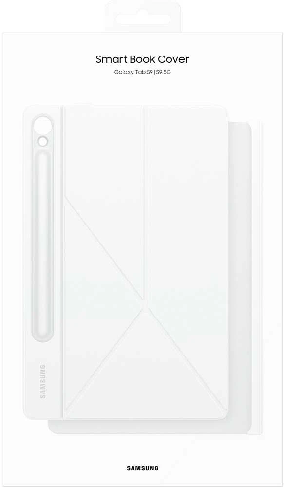 112803 EF-BX710PWE Samsung Smart Book dėklas skirtas Galaxy Tab S9/S9 FE baltos spalvos