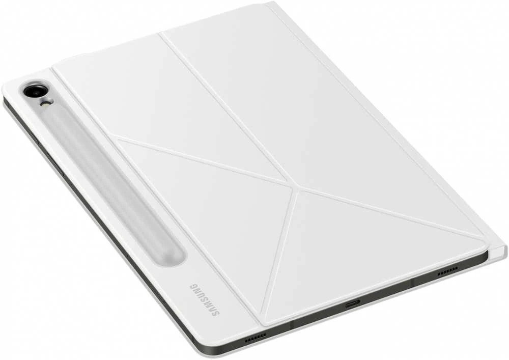 112803 EF-BX710PWE Samsung Smart Book dėklas skirtas Galaxy Tab S9/S9 FE baltos spalvos
