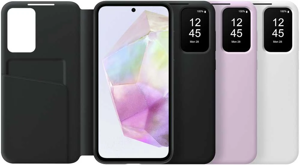 Dėklas EF-ZA356CBEGWW Smart View Wallet Case for Samsung Galaxy A35 Juodas (Juodas)