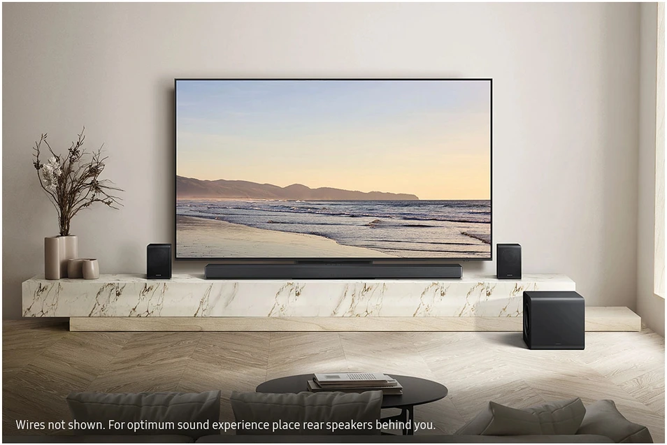 Namų kino sistema Garso Juosta - Samsung Q-series HW-QS750F 5.1.2ch Dolby Atmos Belaidis Subvuferis Juodas