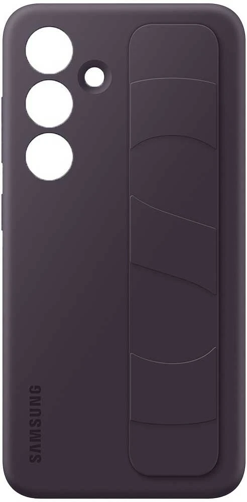 Dėklas Samsung Galaxy S24 stovimos rankenos dangtelis tamsiai violetinis