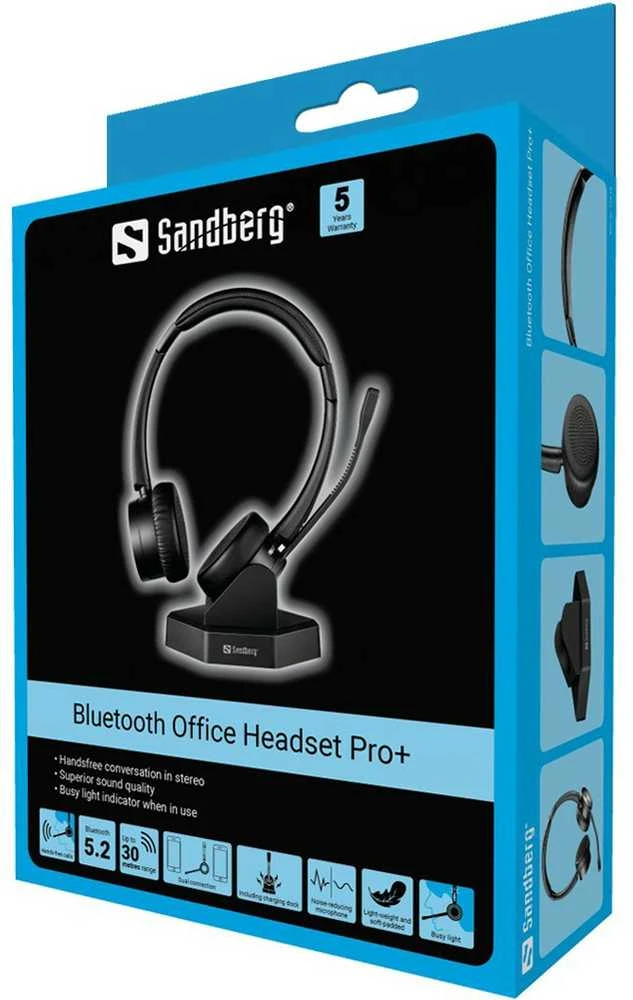 Sandberg Belaidės Office Ausinės Pro+