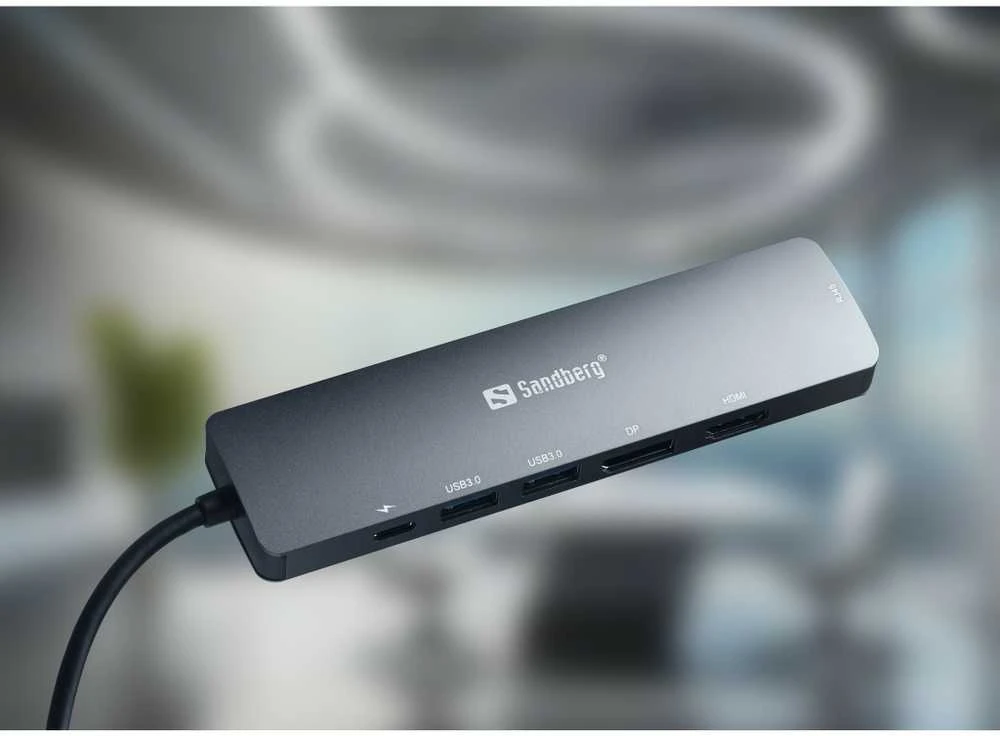 Sandberg USB-C 8K ekrano dokas