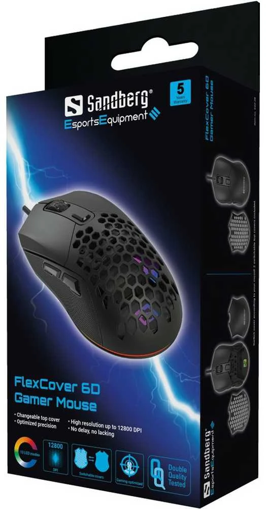 Sandberg FlexCover 6D Gamer Pelė