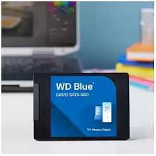 WD Mėlyna SA510 SSD 500GB SATA III 6Gb/s korpuse, 2.5" 7mm vidinėje dalyje, vienoje pakuotėje, maitinamas „SANDISK“
