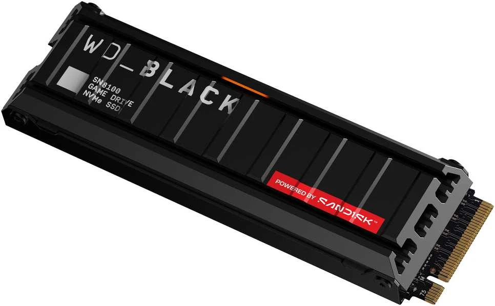 „Western Digital“ Juodas SN8100 1 TB M.2 PCI Express 5.0 NVMe TLC 3D NAND