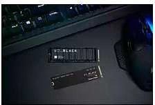 WD Juodas 1TB SN850X NVMe SSD itin greitas PCIe Gen4 x4 M.2 su vidiniu radiatoriumi, vienoje pakuotėje, maitinamas „SANDISK“