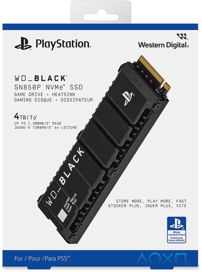Sandisk WD Juodas SN850P NVME SSD FOR - PS5 4TB