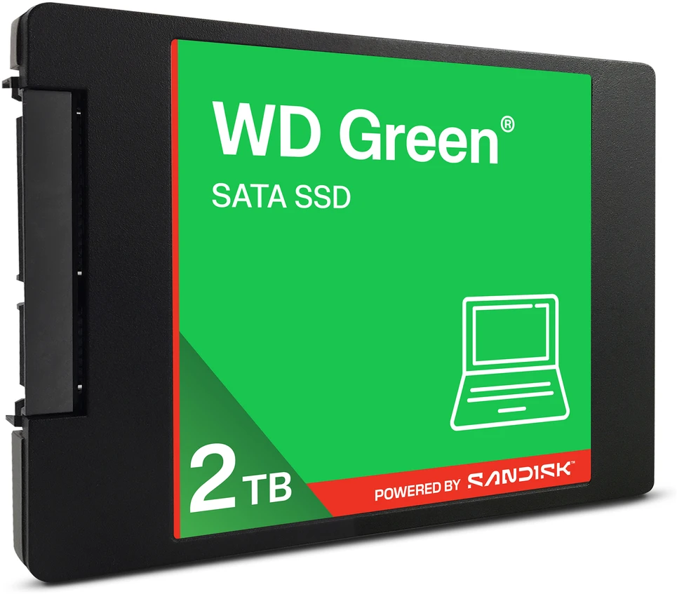 Western Digital Žalias WD ™ SATA SSD 2,5"/7 mm POWERED BY SANDISK 2 TB