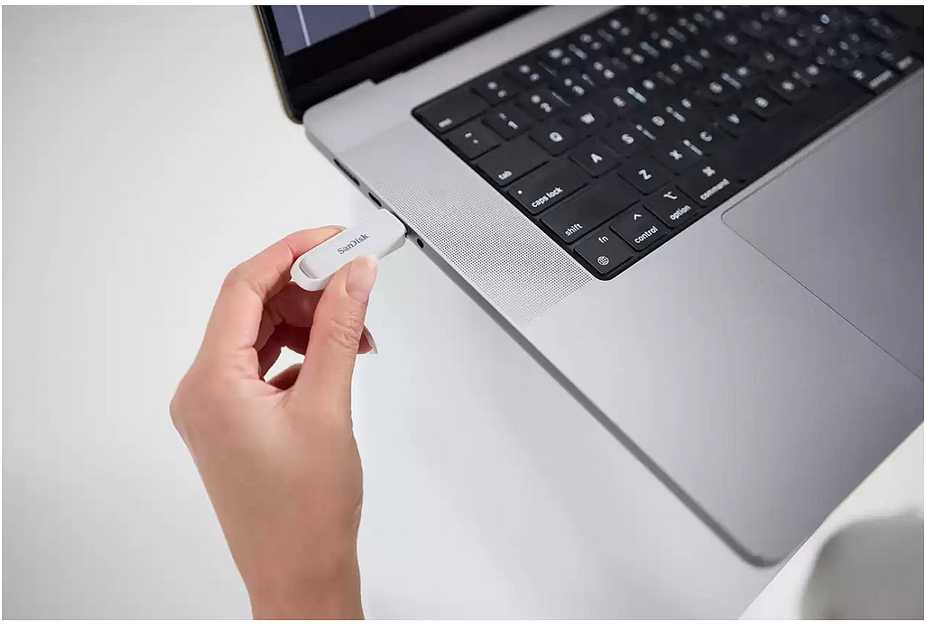 SANDISK PHONE DRIVE WITH USB-C - ARCTIC Baltas 512GB