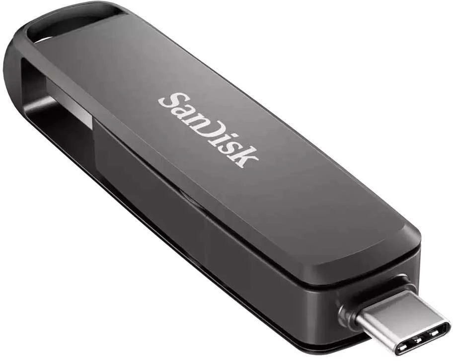 „SanDisk Extreme PRO Dual Drive 1TB“, metalinis dvigubas diskas, 1000/900 MB/s, USB C + A tipo
