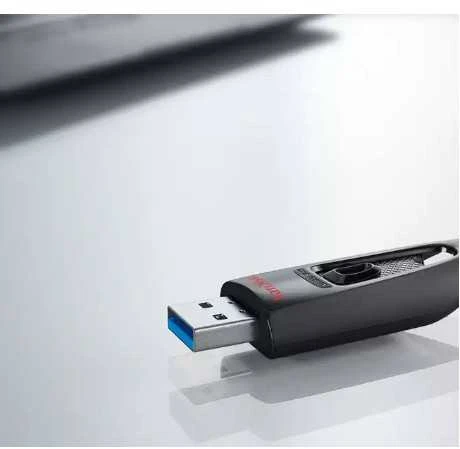 Sandisk ULTRA 64GB USB 3.0 FLASH DRIVE - 130MB/S READ 3 PACK (Juodas)