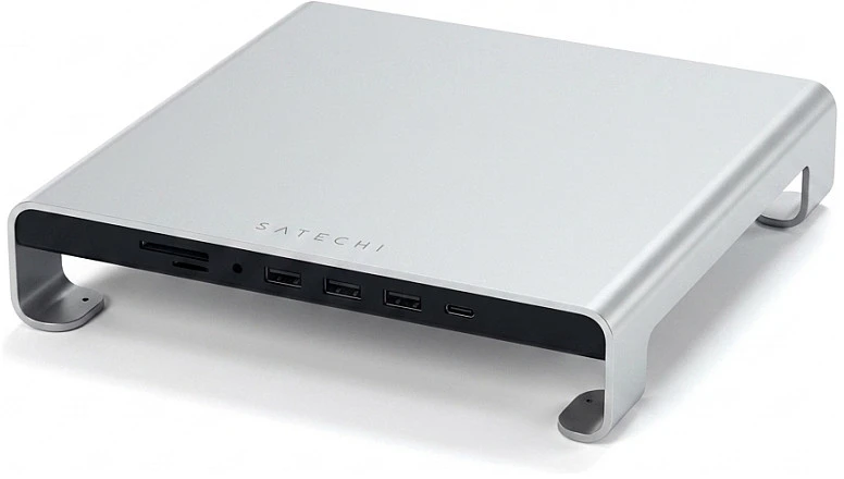 Laikiklis Satechi Aliuminio do iMac USB-C (USB-C, 3x USB-A, czytnik kart micro/SD, jack port) (sidabrinė)