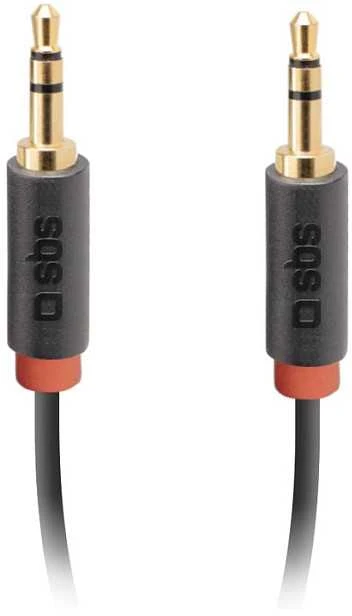 SBS mobilusis SBS AUX kabelis, 3,5 mm kairysis 3,5 mm kairysis (1,5 m), juodas