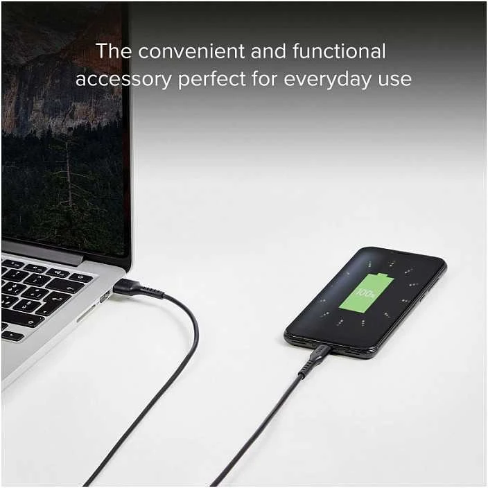 MicroUSB Įkrovimo 2m Laidas SBS Juodas