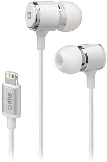 Ausinės SBS Studio Mix 100 In-Ear Lightning MFi baltas