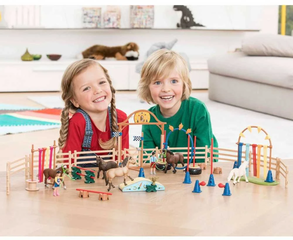 Schleich Farm World 42481 – ponių vikrumo pratimas
