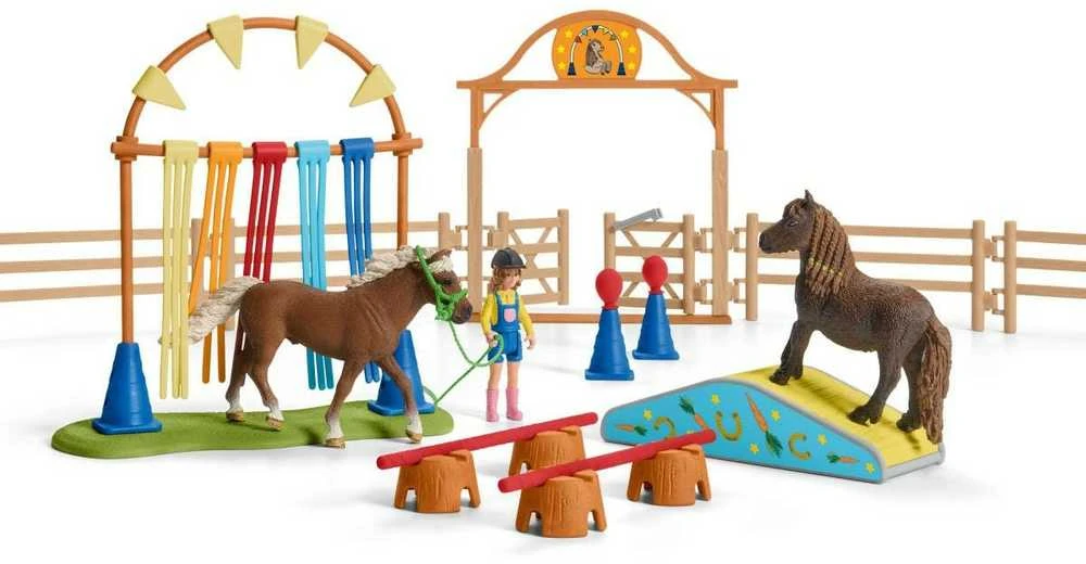 Schleich Farm World 42481 – ponių vikrumo pratimas