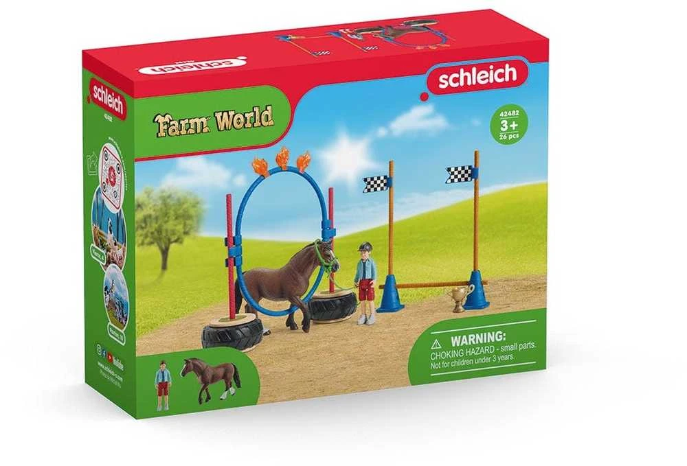 SCHLEICH FARM WORLD Ponių Ištvermės Lenktynės