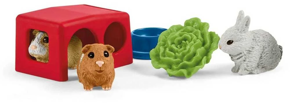 SCHLEICH „Naminiai gyvūnai“ Rinkinys - Triušių ir jūrų kiaulyčių gardas