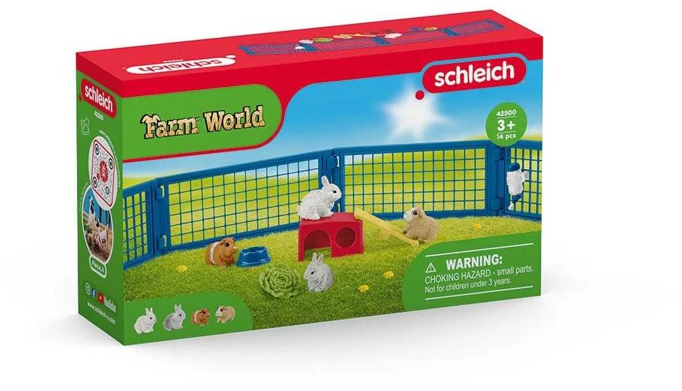 SCHLEICH „Naminiai gyvūnai“ Rinkinys - Triušių ir jūrų kiaulyčių gardas