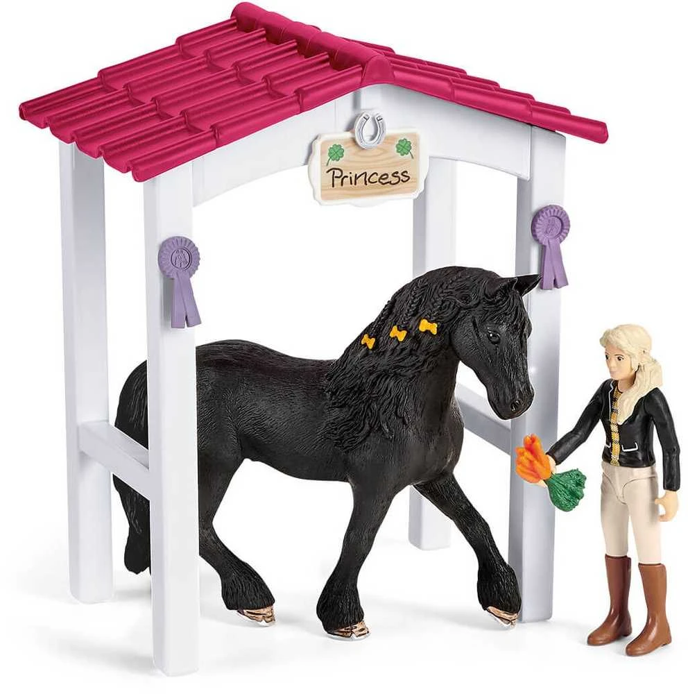 SCHLEICH HORSE CLUB Žirgų boksas su Tori ir princese iš „Žirgų klubo“