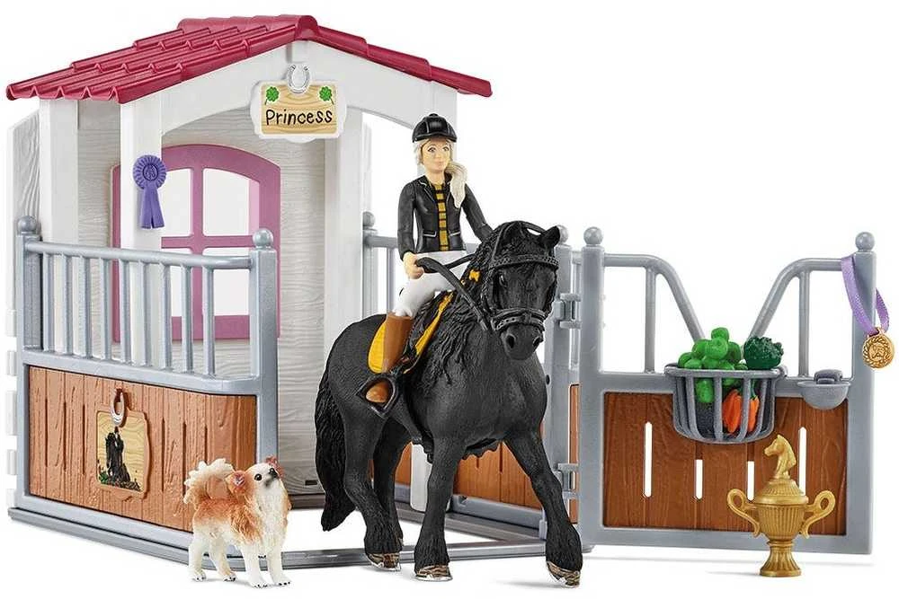SCHLEICH HORSE CLUB Žirgų boksas su Tori ir princese iš „Žirgų klubo“