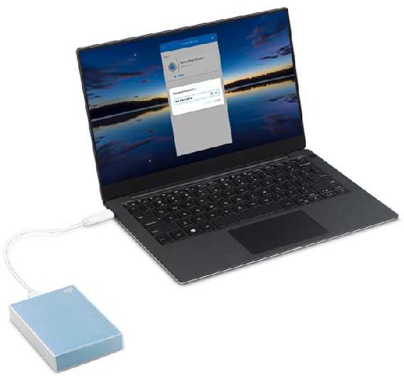 Kietasis diskas Išorinis HDD „Seagate One Touch Portable 2TB“ Mėlyna (STKY2000402)