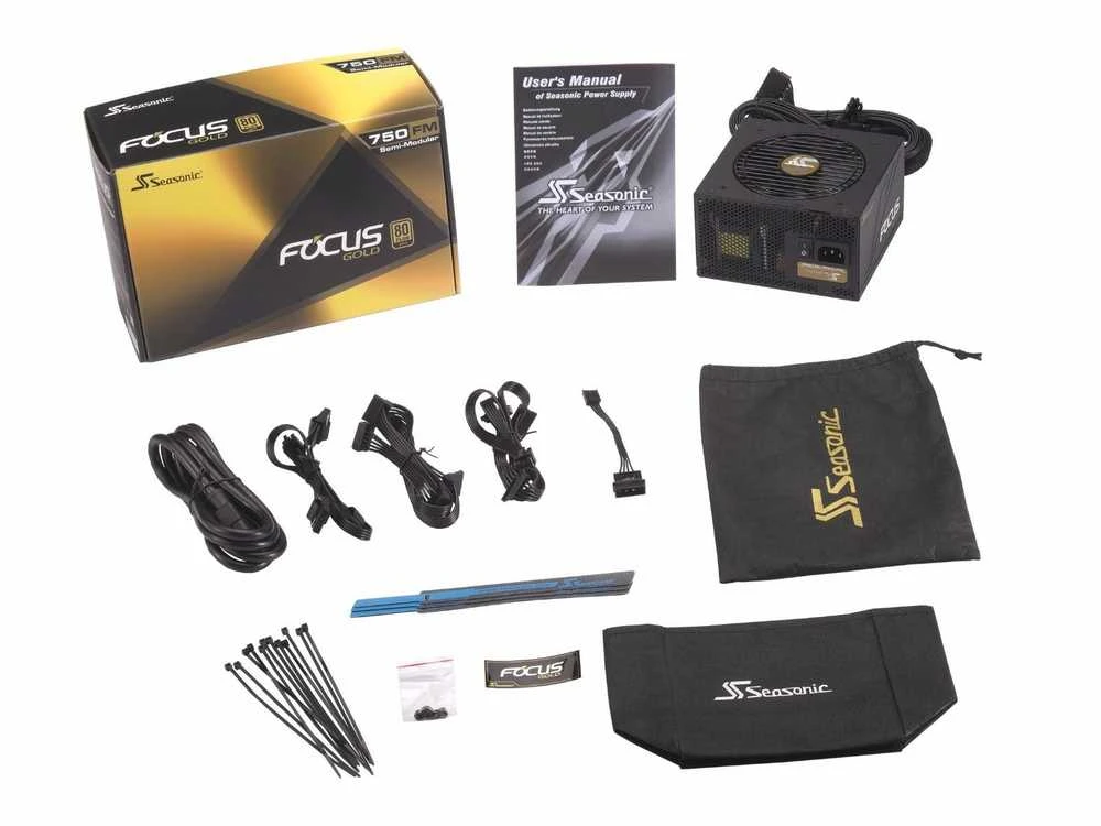 Seasonic G12 GM 80 PLUS Gold maitinimo šaltinis, pusiau modulinis – 750 vatų, juodas