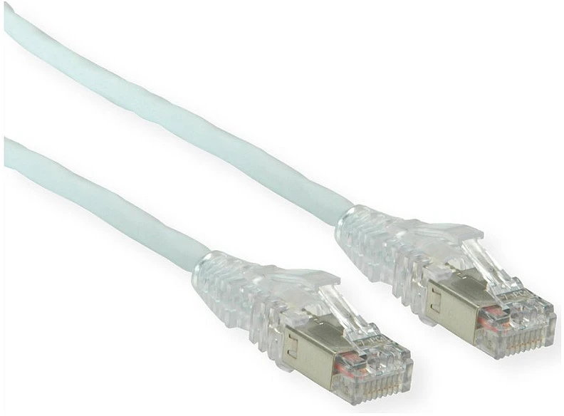 SECOMP DTWYLER DTWYLER patch kabelis Cat.6A (EA klasė) S/FTP, CU 7702 lankstus LSOH, AMP v2, pilkas, 3 m