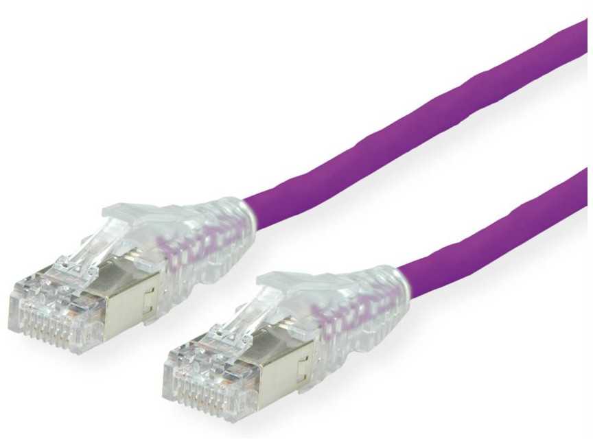 SECOMP DTWYLER Kabelis krosowy kat. 6A (klasa EA) S/FTP, CU 7702 flex LSOH, AMP v2, violetinė, 10 m