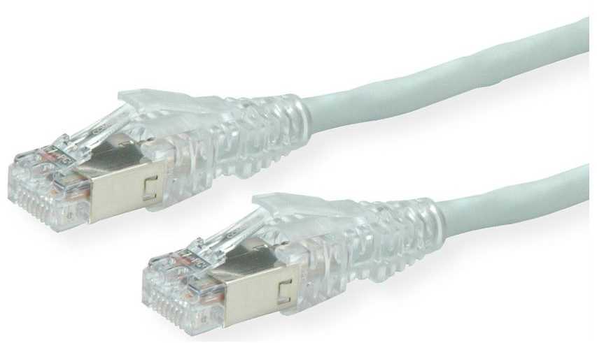 SECOMP DTWYLER Kabelis Kat.6A (Class EA) S/FTP, CU 7702 flex LSOH, AMP v2, pilka, 2 m